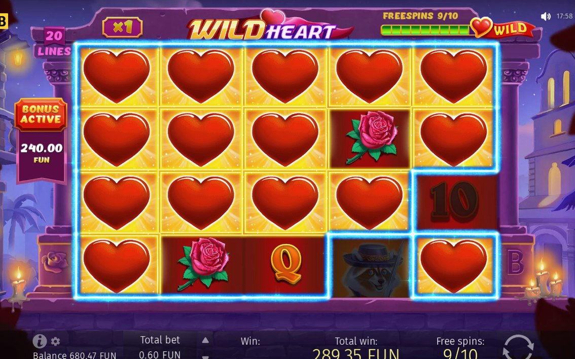 Free Spins round showing the Extra Multiplier